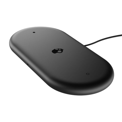 Skullcandy Fuelbase Max 2 Dual Coil Wireless Charger, 10W Wireless Charging Pad Compatible with iPhone Pro/Max, Samsung Galaxy, AirPods Pro 2 - Black/Orange